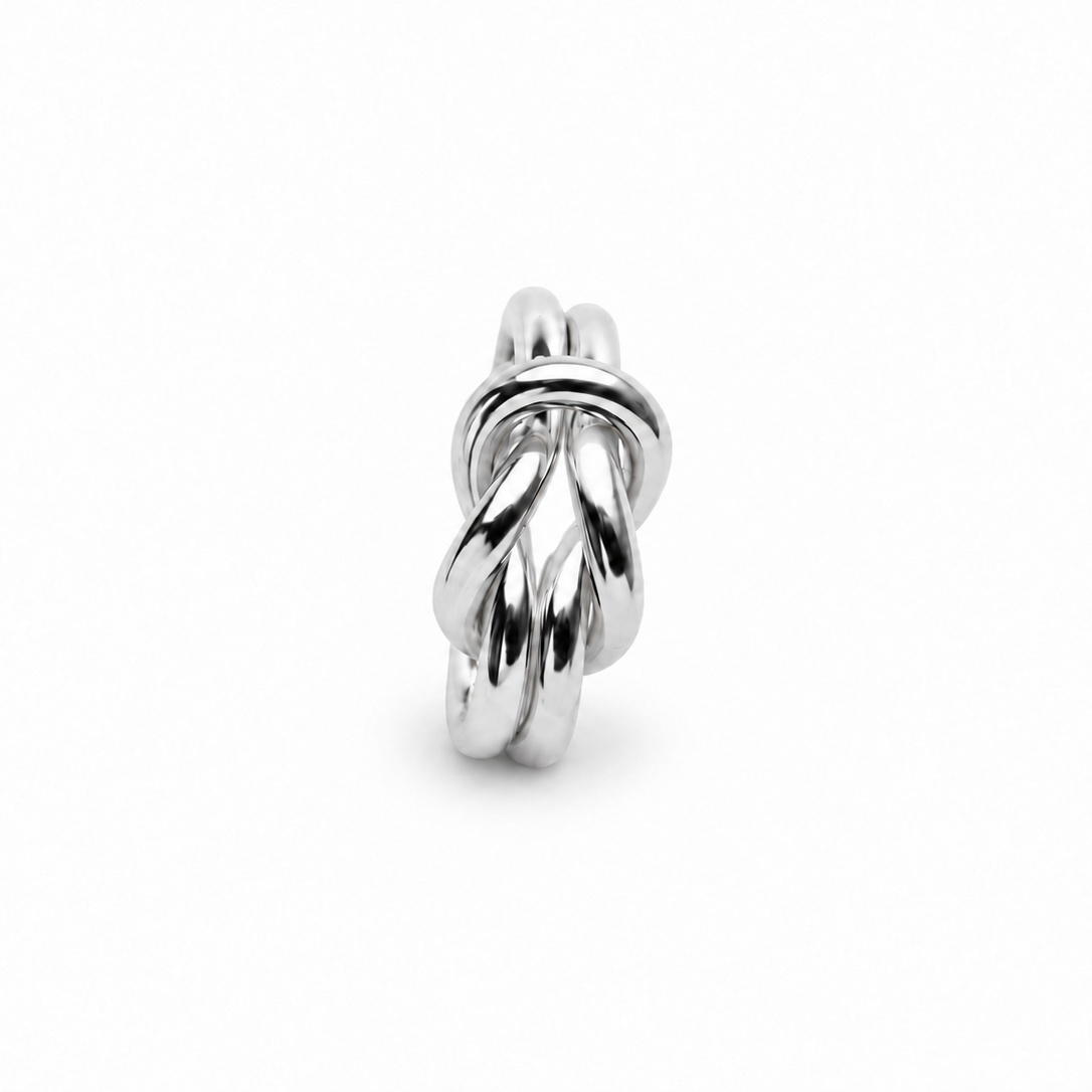 Bague gros nœud marin femme argent 925