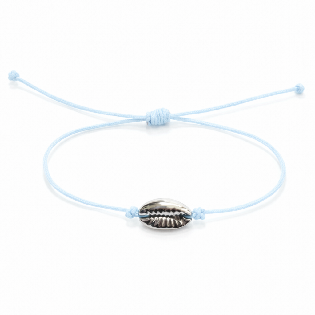 Bracelet coquillage argent femme