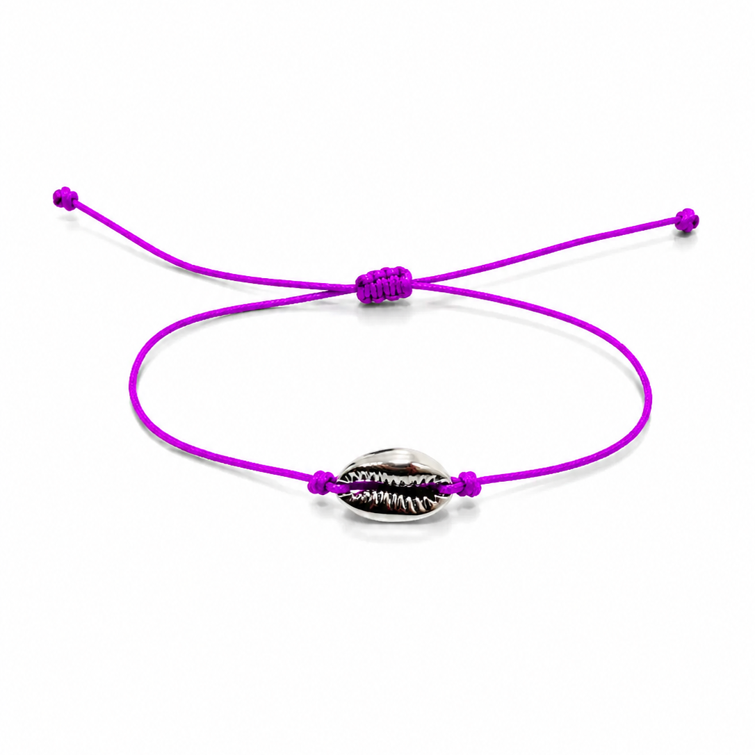 Bracelet coquillage argent femme
