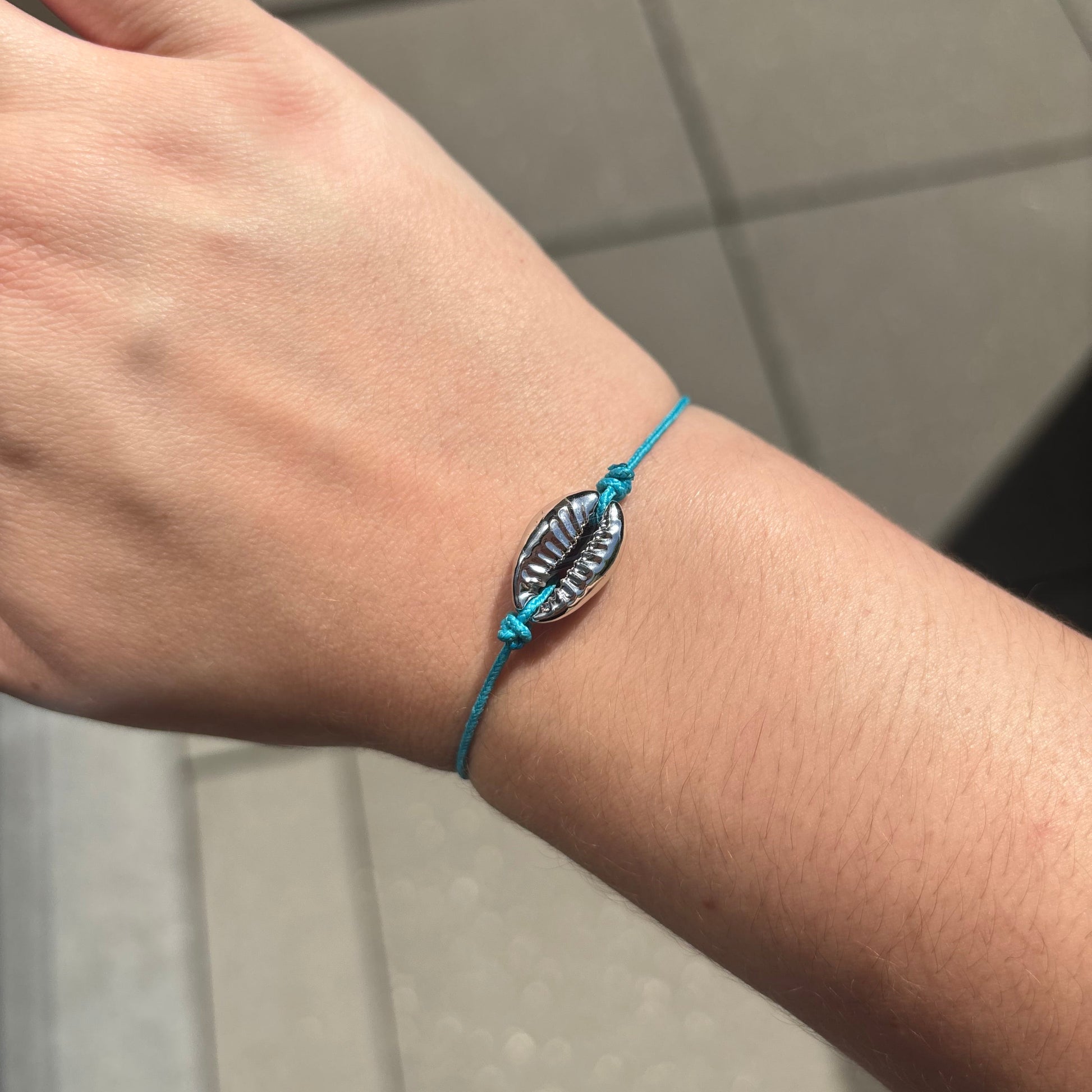 Bracelet coquillage argent femme