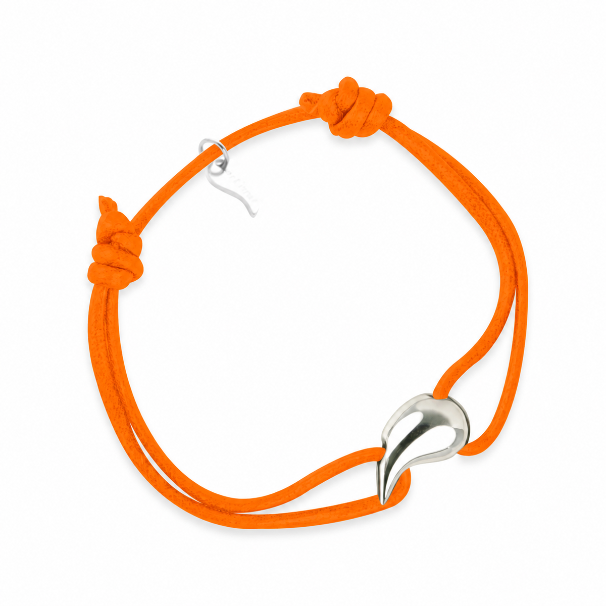 Bracelet goute argent massif corde