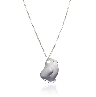 zilveren kuikenketting voor kinderen